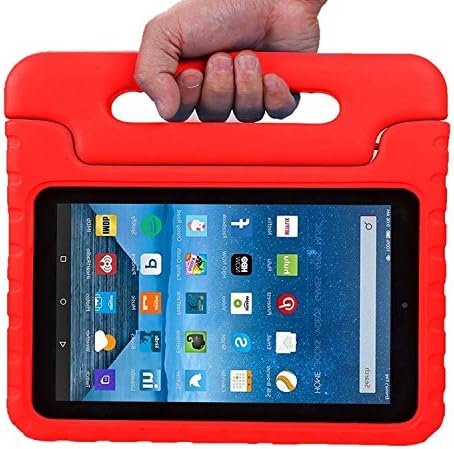 Fire 7 2015 Case - ANTS TECH Light Weight kids ShockProof Case Protective Cover Handle Stand for Amazon Fire 7 inch Display Tablet (5th Generation, 2015 Release Only)(Red)