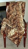 Tiger & Black Satin - Faux Fur Throw - 60" by 70"
