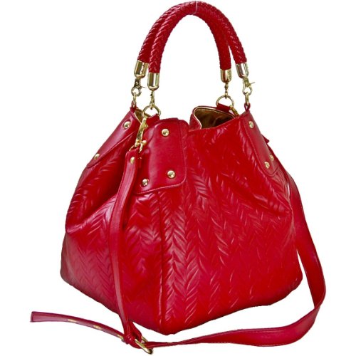 FASH Classic Tote Style Cross Body Handbag with Golden Pouch