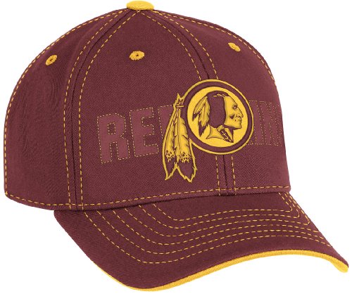 NFL Boy's End Zone Youth Structured Adjustable Hat - NE08B (Washington Redskins, Youth 4-7)