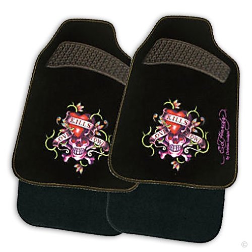 ED HARDY 74925 Autoteppichsatz 4-tlg. "Love kills slowly"