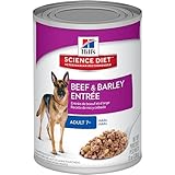 Hill's Science Diet Mature Adult Beef & Barley Entree Dog Food, 13-Ounce Can, 12-Pack