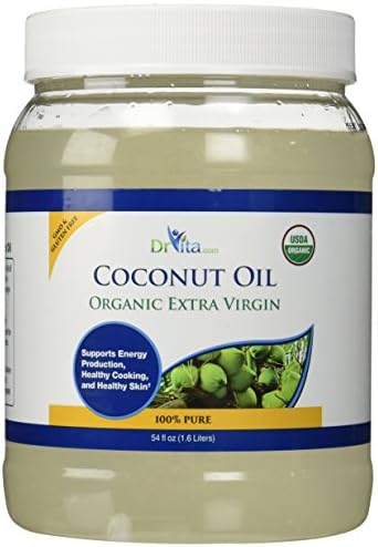 DrVita Extra Virgin Coconut Oil, Organic, 54-Fluid Ounces