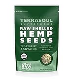 Terrasoul Superfoods Raw Hulled Hemp Seeds (Organic), 12 Ounce