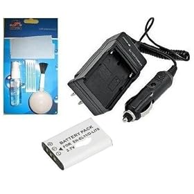 Superior Quality Replacement Battery PLUS Mini Battery Travel Charger for Specific Digital Camera... by 