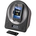 iHome iA63BZC App-Enhanced Alarm Clock FM Radio Stereo Speaker System with Motorized Rotating Dock for iPhone and iPod (Black)