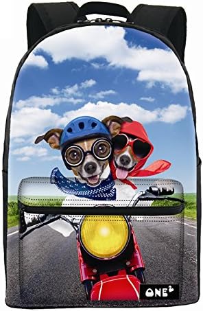 Casual backpack 3D cartoon animal creative print child backpack school bag , B