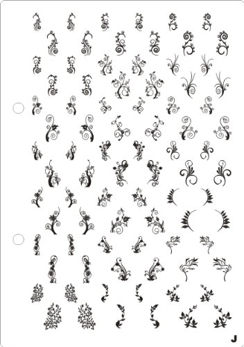 2012 neue Kollektion von Stamping Nail Art Jumbo Schablone (J) mit 84 Nail Art Designs zum Preisvergleich
