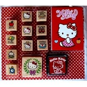 Hello Kitty 13 Pc Stamp Set