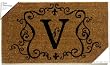 Monogram Coir Doormat Insert - V Monogram Coir Doormat Insert - V
