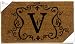 Monogram Coir Doormat Insert - V