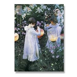 Carnation, Lily, Lily, Rose - 5" x 7" Museum Quality Greeting Card