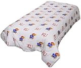 Kansas Jayhawks NCAA Comforter Set (Rotary - White)