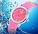 Kids Outdoor Sports Quartz Analog Waterproof Children Wrist Dress Watch with Unusual 3D Dancing Ballet Silicone Band for Girls - Pink