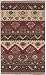 100% Wool Hand Woven Jewel Tone 3'6" x 5'6" Area Rug