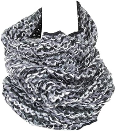 Unique Handmade Warm Knitted Inifnity Ring Scarf,Black
