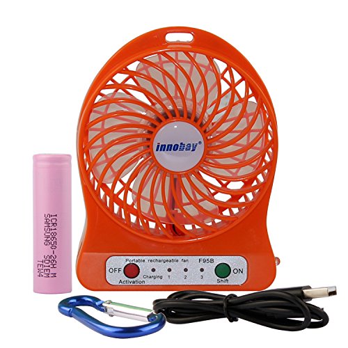Innobay 4-inch mini hand held portable usb fan powered …