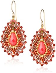 Miguel Ases Small Carnelian Tear Drop Earrings