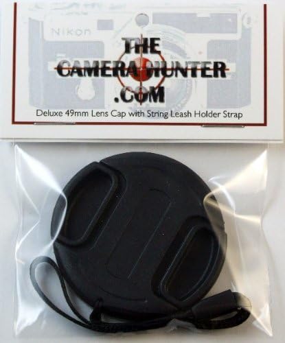 49mm Snap in style Lens cap with String Holder Keeper Strap for Digital Cameras and Video Camcorders