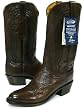 Lucchese Goat Leather Cowboy Boots Mens - Brown