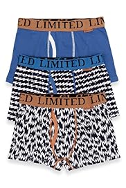 3 Pack Limited Plain & Zig Zag Print Trunks