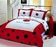 Lady Bug Twin Size Bedding Set by Le Vele