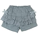 【H28年春物】(日本製) Joues douces(ジュース デュース) コーマ天竺レースショートパンツ 95cm/GY NO.DP-61812