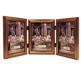 IMAGE OF Lawrence Frames Antique Gold Wood Triple 5x7 Picture Frame - Classic Design