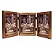Lawrence Frames Antique Gold Wood Triple 5x7 title=