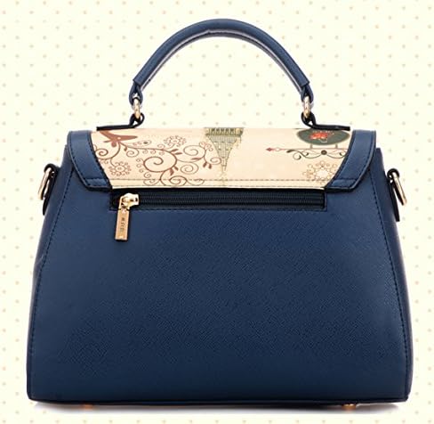 OULINBEIN Women And Girl Brown Synthetic Leather Cross Body Bag Shoulder Bags Satchel Cosmetic Bag Handbag