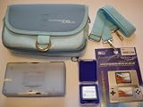 BLUE Nintendo DS Lite Carrying Case Bag + Silicone Case + Game Card Holder + Screen Protector for NDS / NDSL