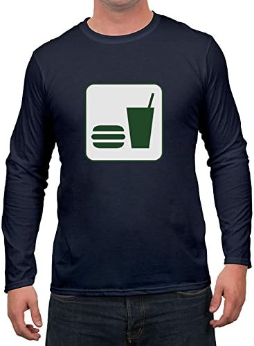 Snack Bar White Navy Men Stylish Tee Shirt Custom-made Medium