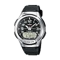 Casio CASIO Collection - Reloj anal�gico - digital de caballero de cuarzo con correa de resina negra (cron�metro, alarma, luz) - sumergible a 100 metros