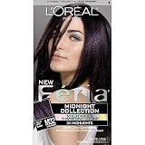 Best Price L'Oreal Paris Feria Multi-Faceted Shimmering Colour, Midnight Collection, Violet Soft Black