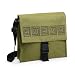 Jute Olive Messenger Bag-Spiral Design 