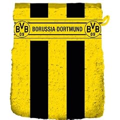 Borussia Dortmund Waschhandschuh BVB Waschlappen 16x21cm