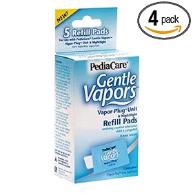 PediaCare Gentle Vapors Nightlight Refill Pads, 5-Count Pads (Pack of 4)