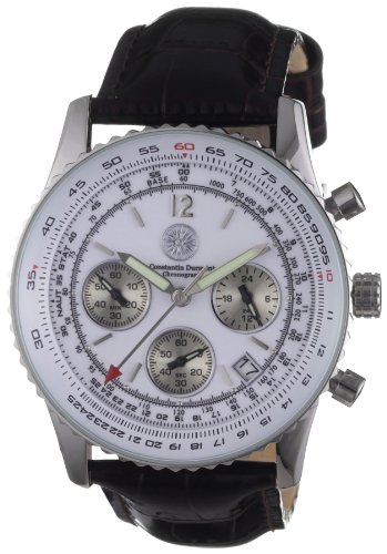 Constantin Durmont Herren-Armbanduhr XL Air Commander Chronograph Leder CD-AIRC-QZ-LT-STST Preisvergleich
