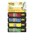 Post-it Flags, Assorted Primary Colors, 1/2-Inch Wide, 35/Dispenser, 4-Dispensers/Pack
