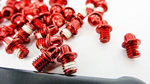 40px Alloy Replacement Pins for Bike Bicycle Pedals, Red