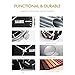 BUREI® Men's Fashion Casual Business Casual Watches with Day Date Display Black Leather Strap