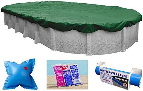 Ripstopper Oval Above Ground Swimming Pool Winter Cover 15 Year Warranty (16 x 32 Ft)