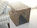 Pet Supplies : Dog Crates Mr. Herzher's Wicker Dog Crate Large, Brown with a Round Door