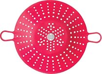 Chef'n SleekStor Veggie Steam Silicone Steamer, Cherry