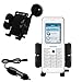 Netgear Skype Phone SPH101 Fahrzeugs Windschutzscheibenhalter mit Autoladegerät inklusive - verwendet Gomadic TipExchange Technology