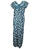 Indiatrendzs Womens Cotton Nightwear ,Blue ,Large