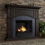 Real Flame Ventless Georgetown Gel Fireplace - #2400 in Dark Walnut (Dark Walnut) (42.5" H x 48" W x 12" D)