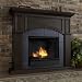 Real Flame Ventless Georgetown Gel Fireplace - #2400 in Dark Walnut (Dark Walnut) (42.5" H x 48" W x 12" D)