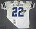 Emmitt Smith Autographed/Hand Signed White Dallas Cowboys Reebok Authentic Jersey