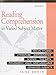 Reading Comprehesion: in Varied Subject Matter